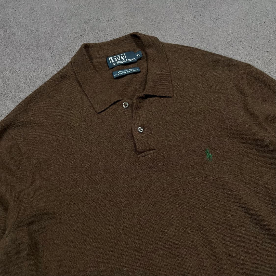 폴로 메리노울 브라운 PK 니트 상품이미지2