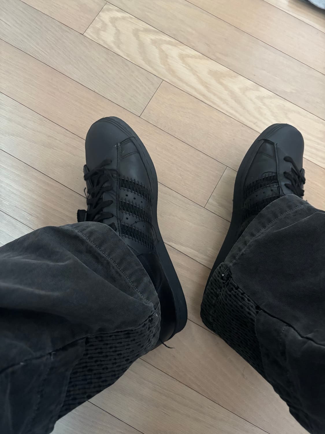 Y-3아디다스 콜라보 슈퍼스타 블랙 상품이미지3
