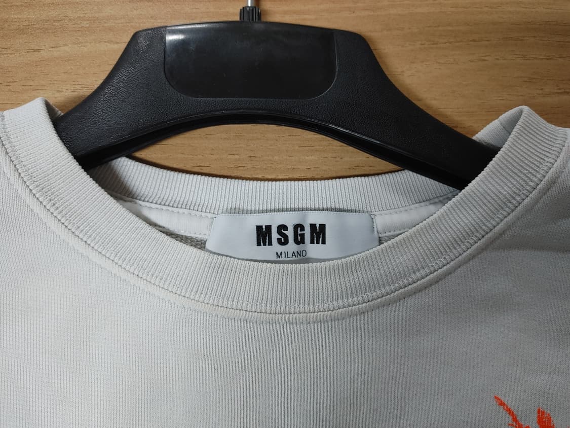 MSGM 엠에스지엠 야자수 프린팅 오버핏 맨투맨 상품이미지4
