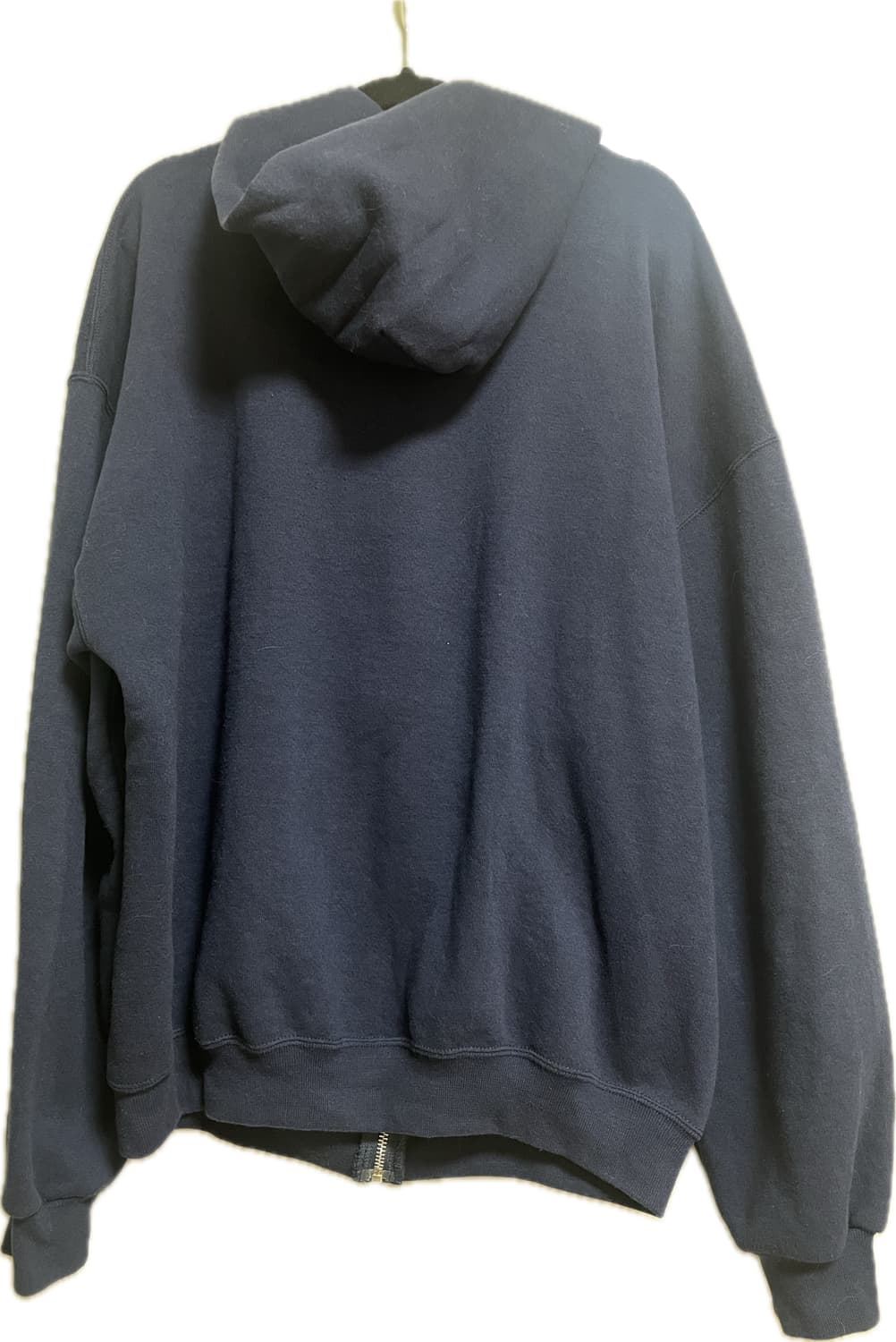 90s-00s 빈티지 러셀 후드집업 네이비 라지 L 상품이미지3