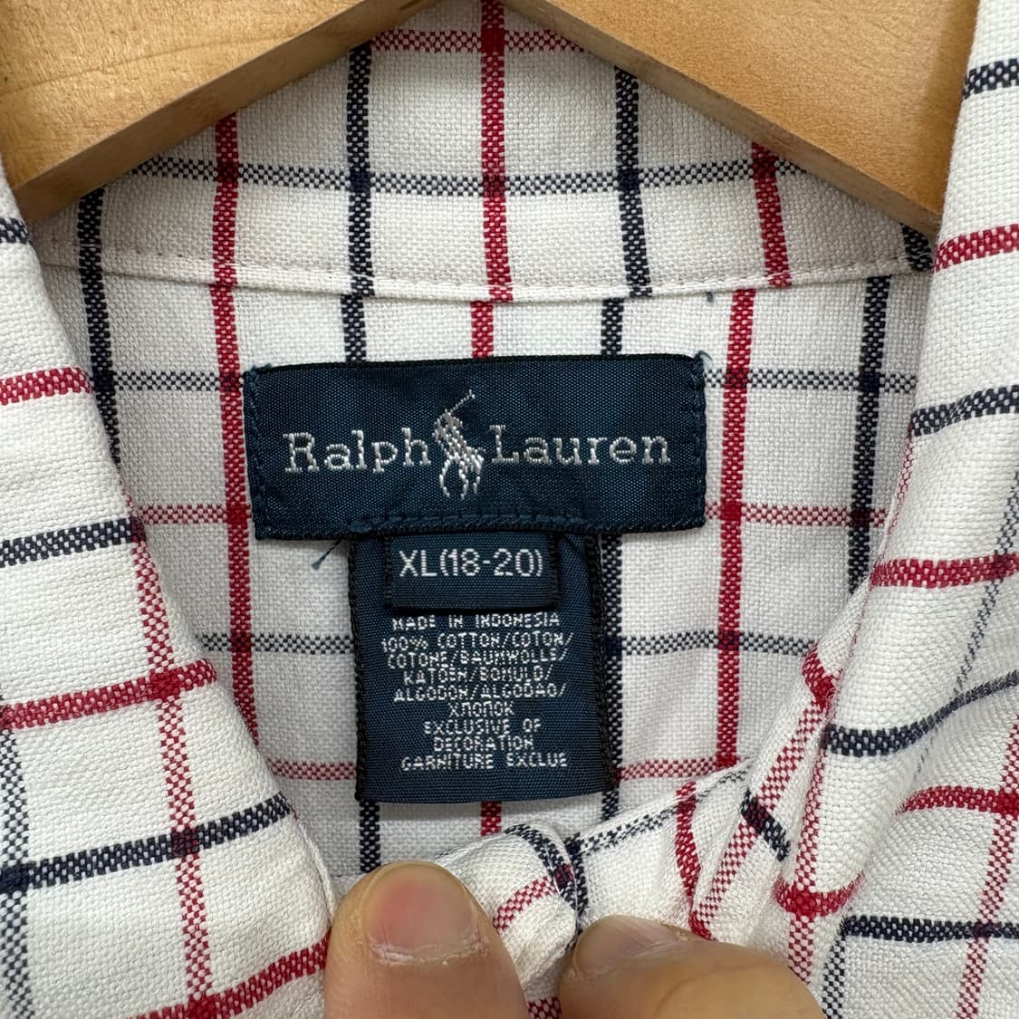 폴로 랄프로렌 체크 긴팔 셔츠 남성 L 상품이미지4