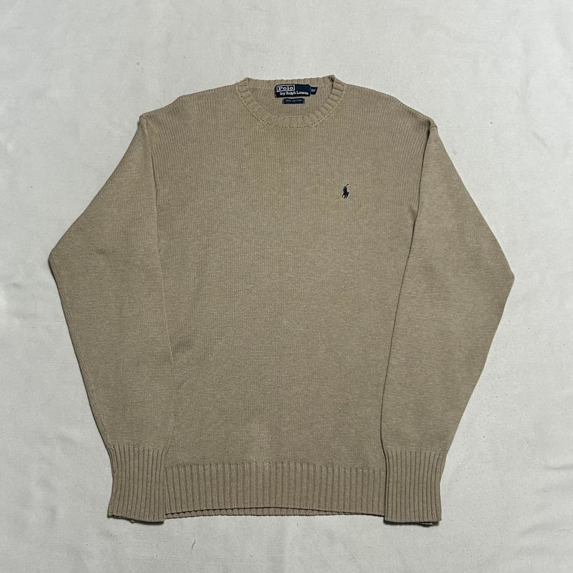 100 폴로랄프로렌 베이지 라운드넥 니트 상품이미지2