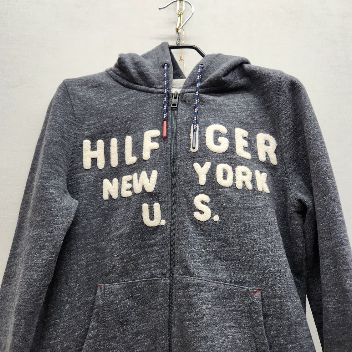 타미힐피거 데님 스펠로고 후드집업 S(S) 상품이미지2