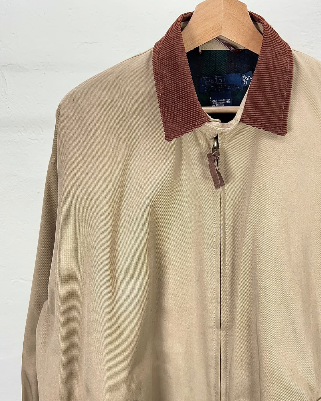 폴로 랄프로렌 베이지 스윙톱 넥 카라 블루종 자켓 상품이미지2