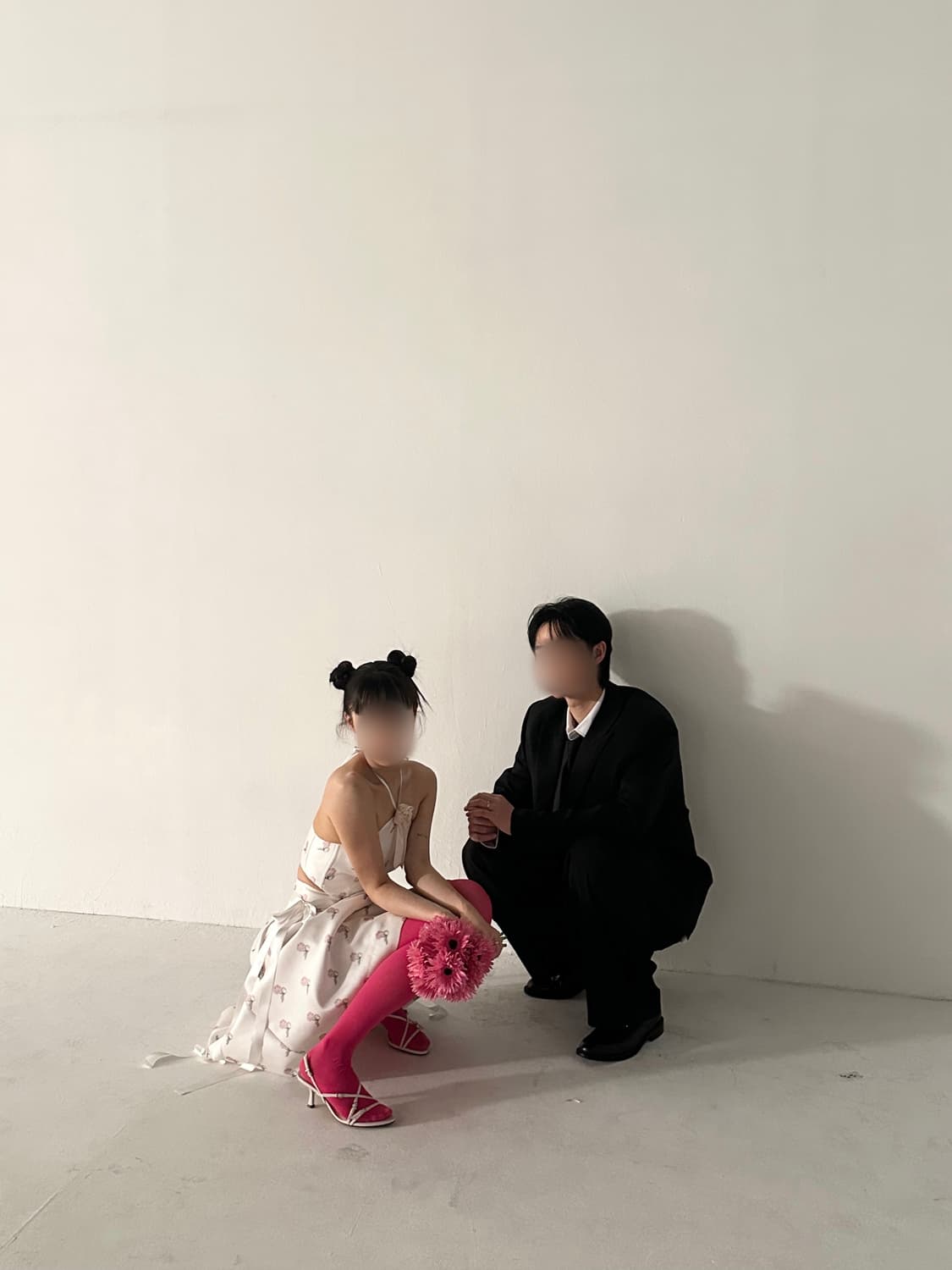 민주킴 pink print set / 웨딩 드레스 셀프 웨딩 촬영 상품이미지3