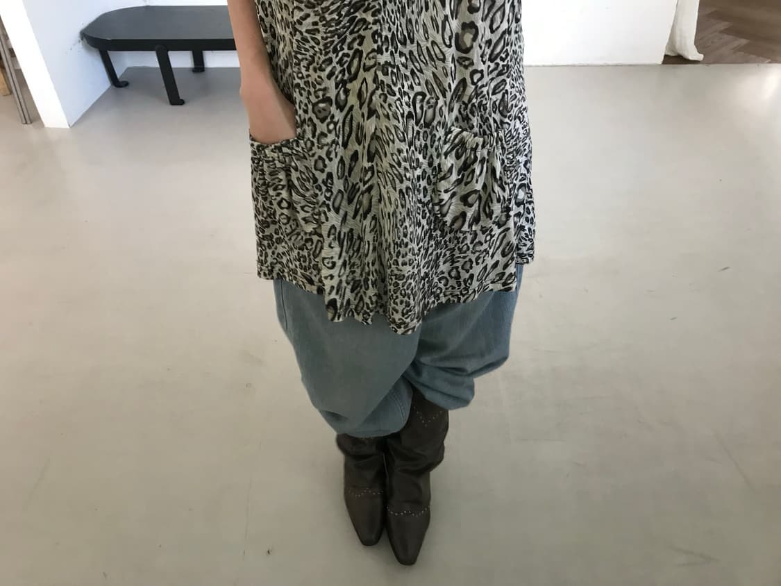 vintage leopard pattern top 상품이미지5
