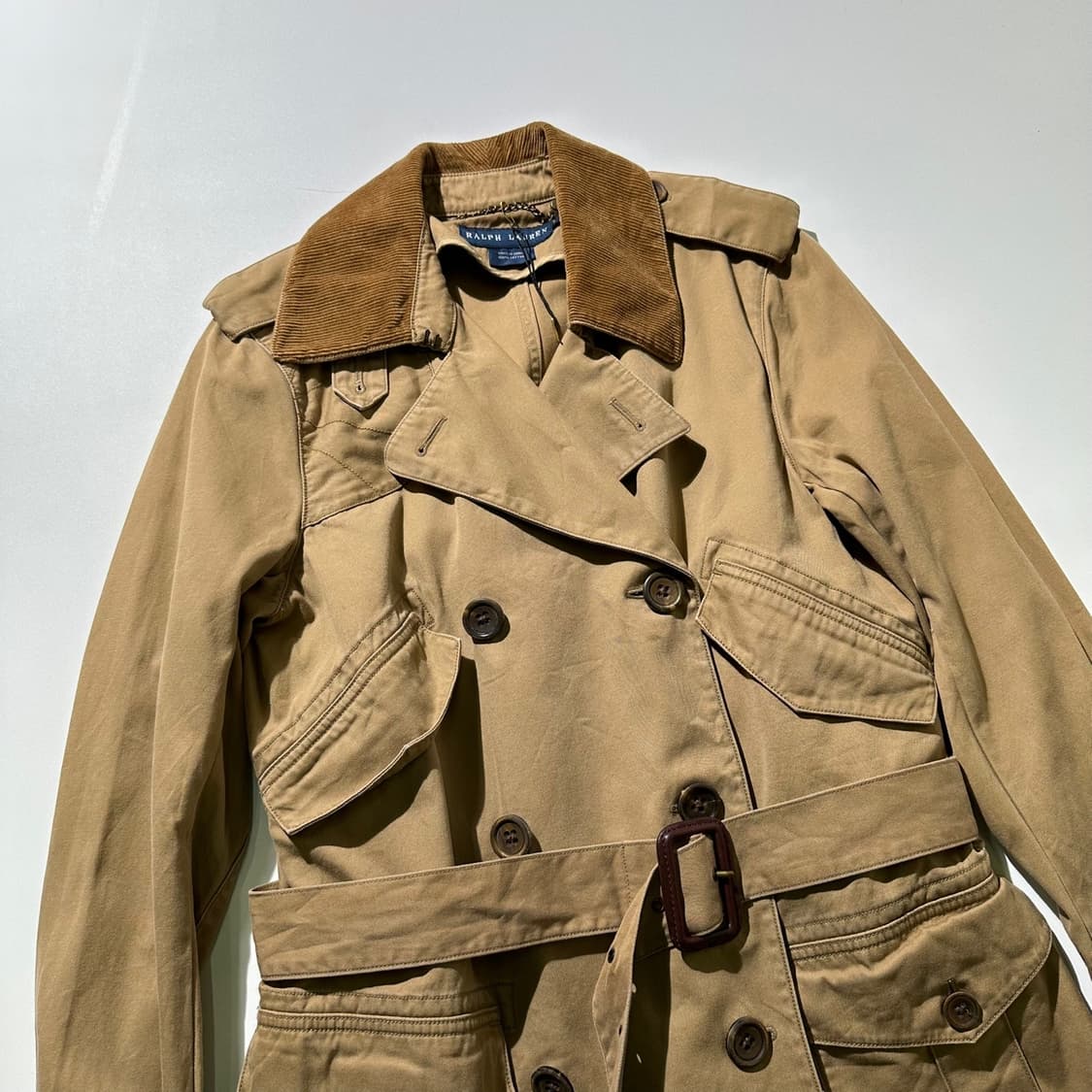 (새상품) 랄프로렌 로브 더블 트렌치 코트 상품이미지3