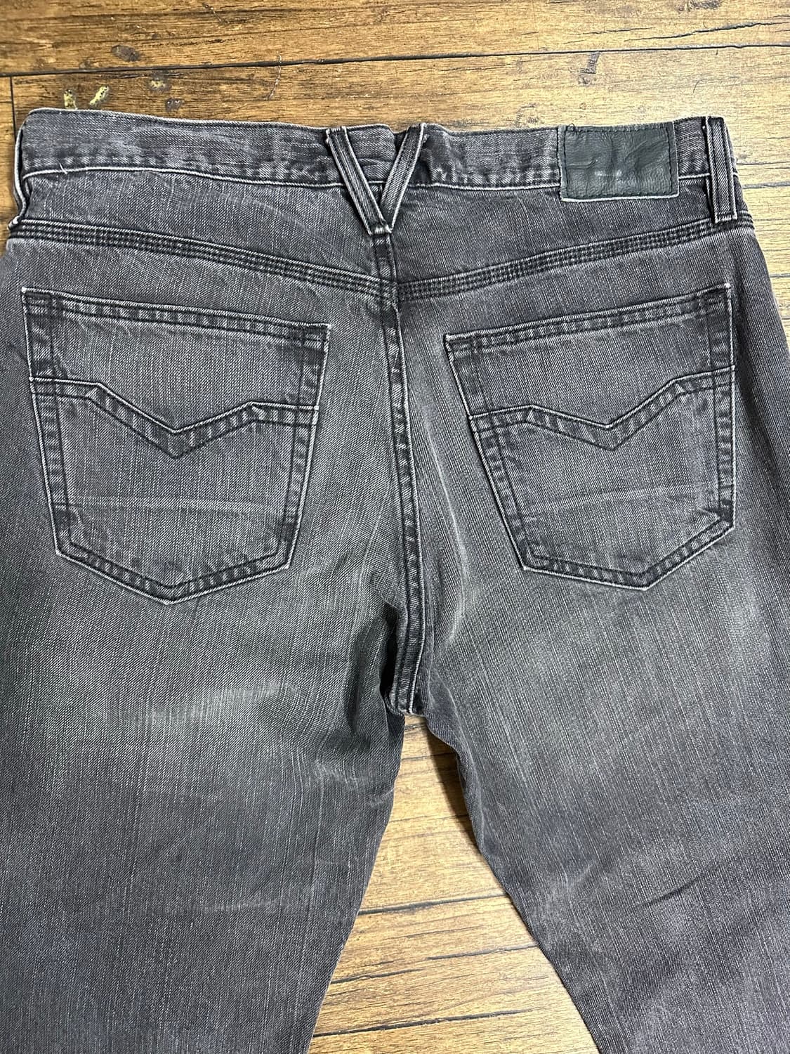 할리데이비슨(HARLEY-DAVIDSON) 빅로고 블랙 워시드 데님 팬츠 상품이미지9