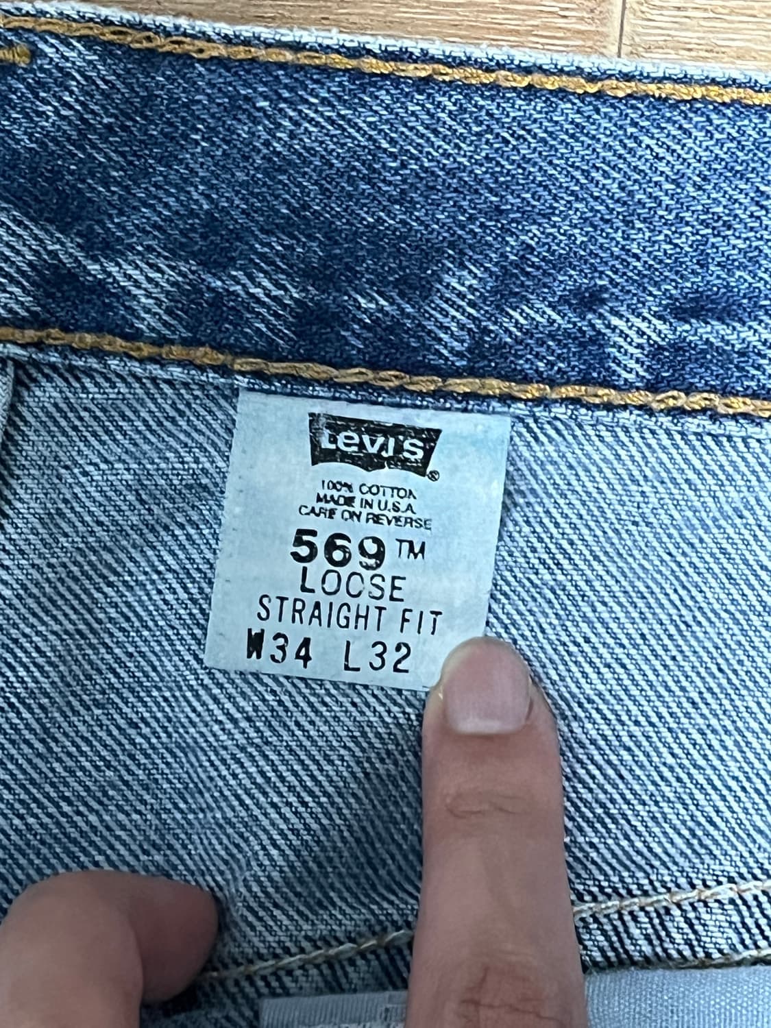 [34x32] 리바이스 569 빈티지 00s USA 상품이미지3