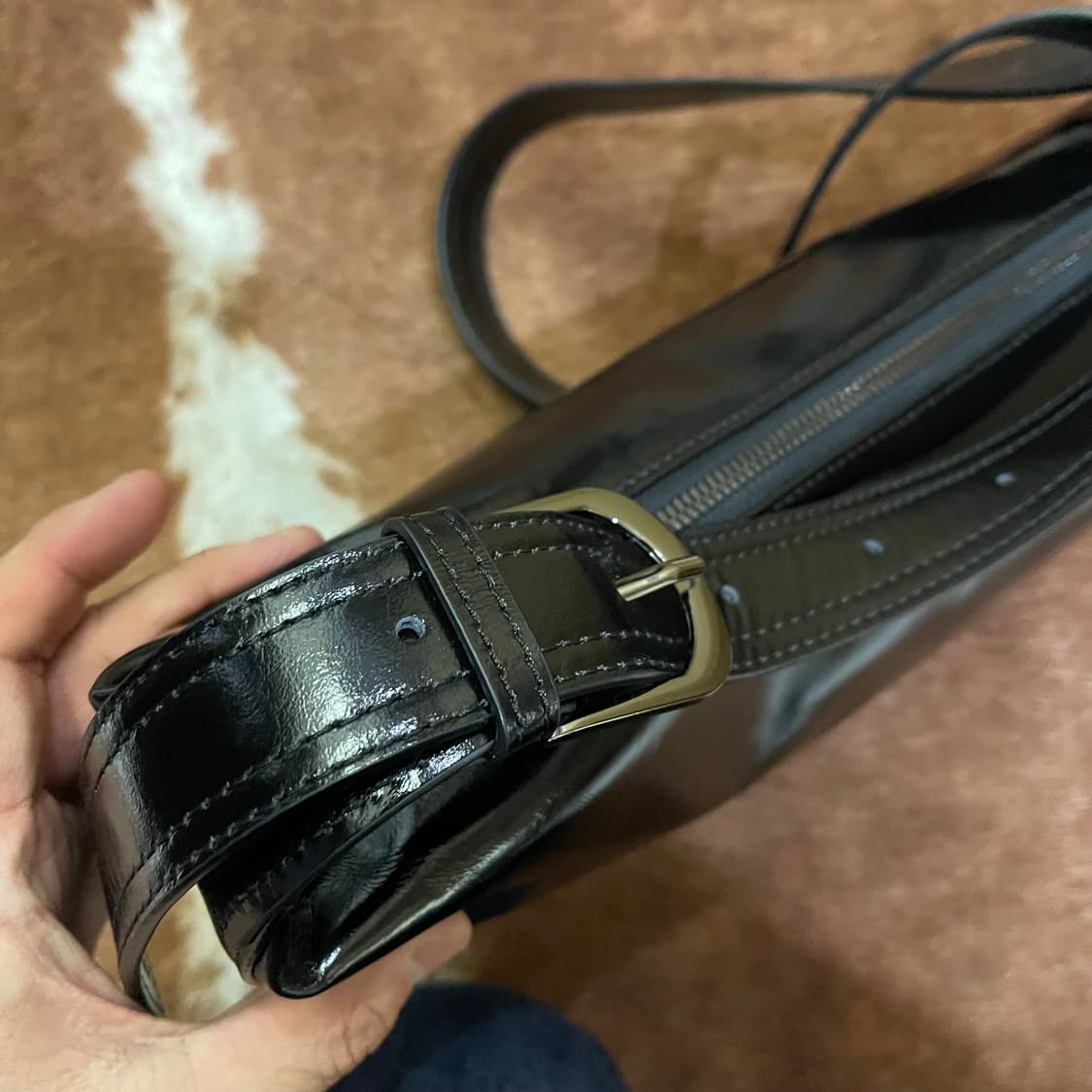 배라왕 소가죽 백 상품이미지6