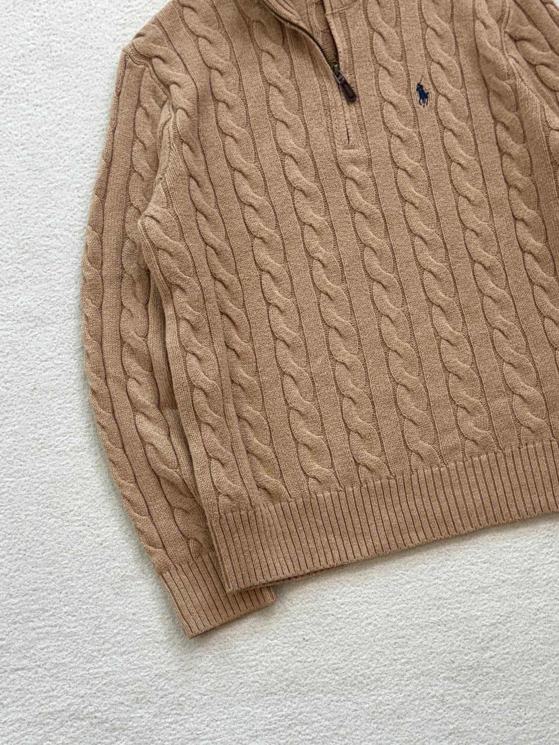 매장판 폴로 케이블 반집업 상품이미지3