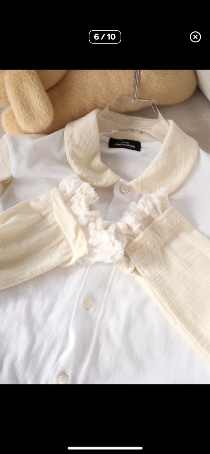 Comme des Garcons Frill sleeve button to 상품이미지5