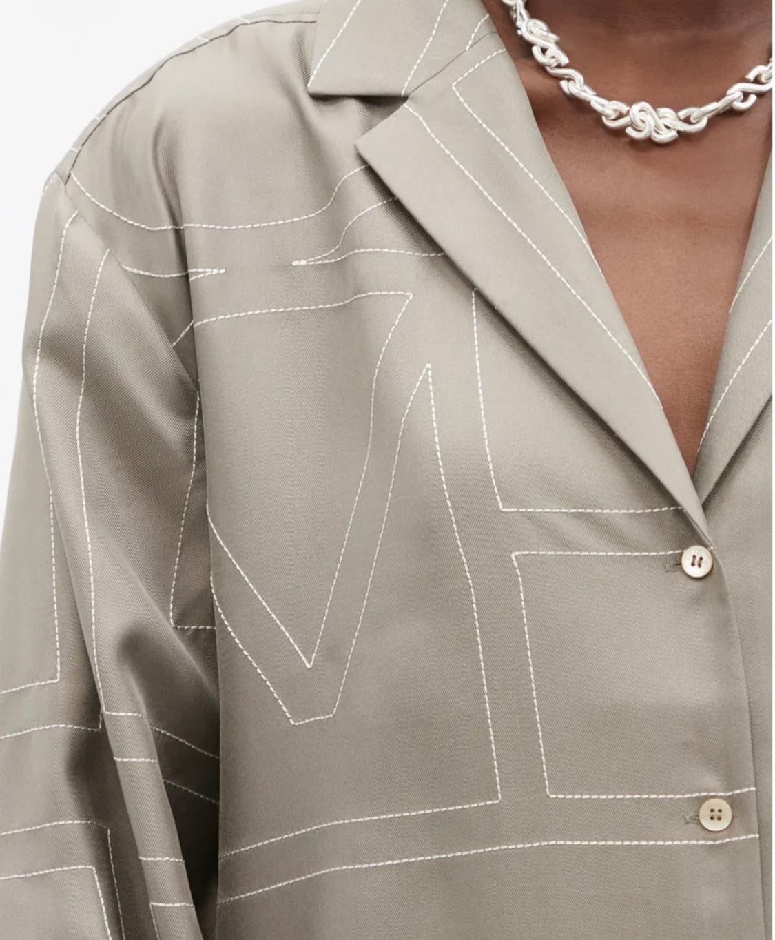 토템 시그니처 파자마 실크 셔츠 상품이미지4