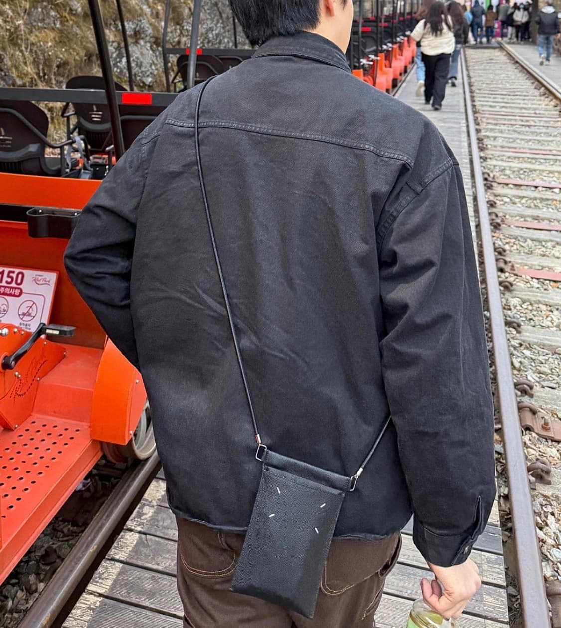 [새상품] 메종마르지엘라 폰파우치백 폰홀더백 미니백 블랙 상품이미지4