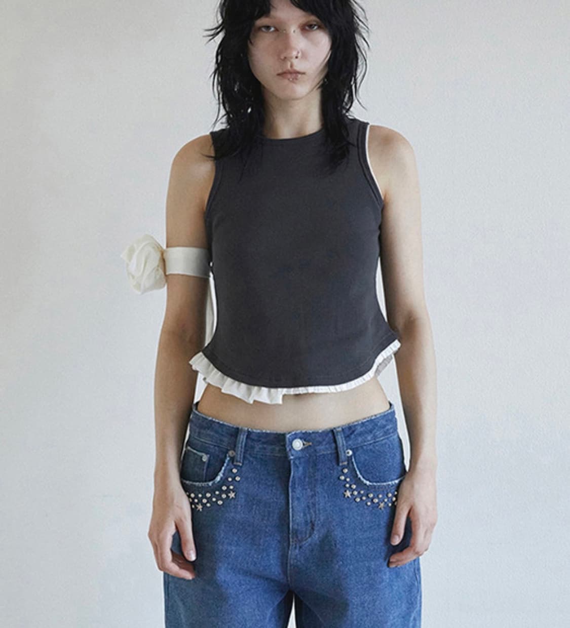 데어드  프릴 슬리브리스 나시 상품이미지1