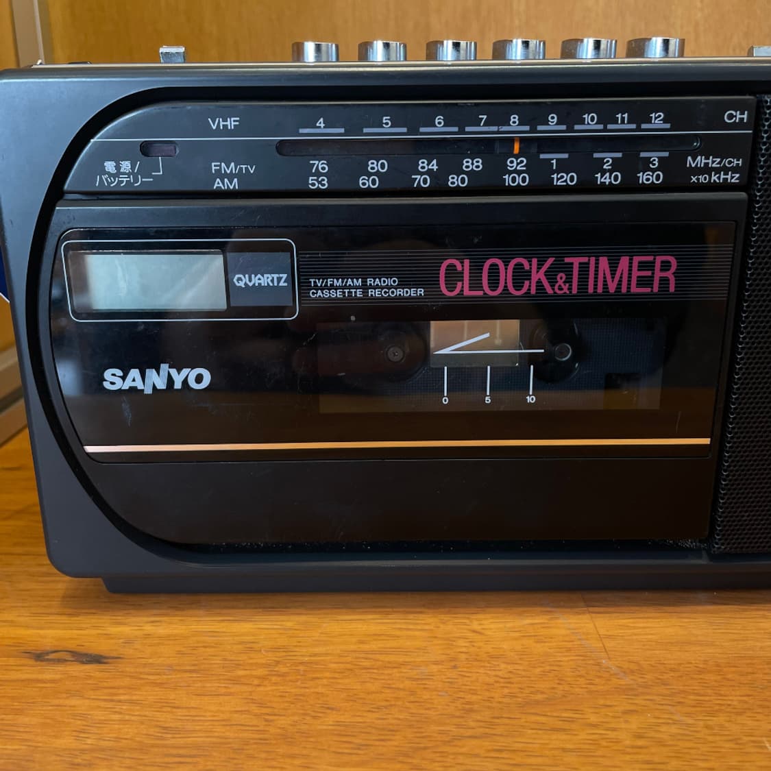 SANYO CLOCK&TIME CASSETTE PLAYER 상품이미지4