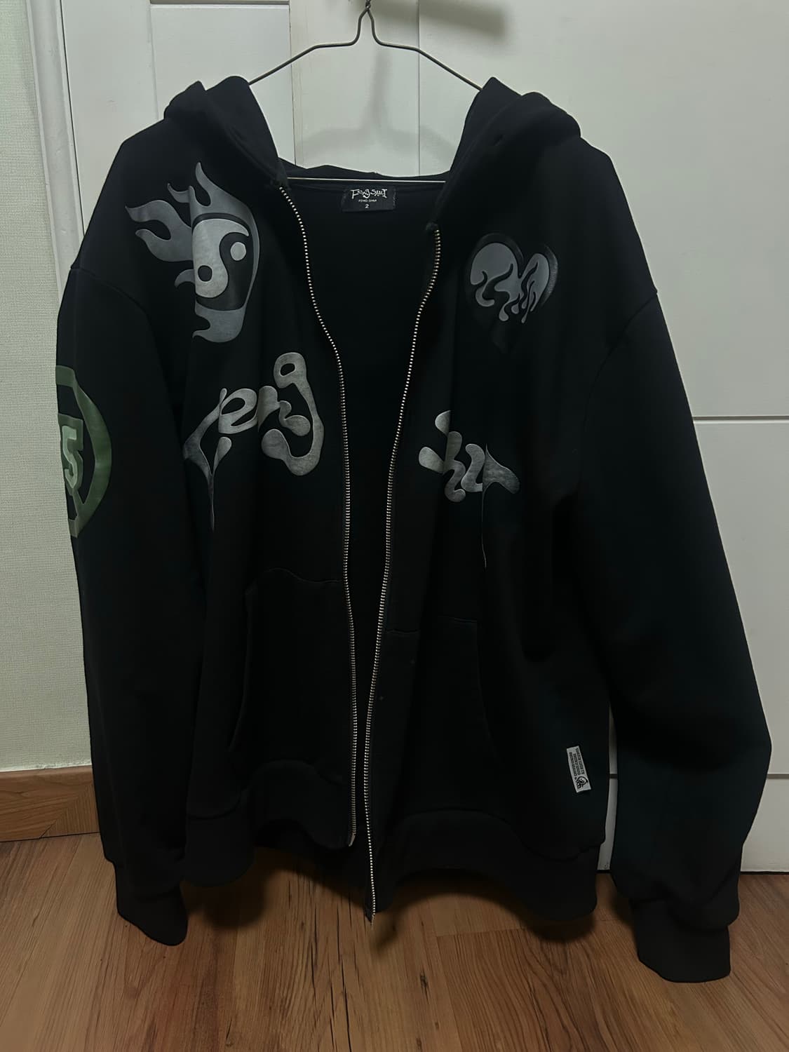 펑쉐이 멀티 로고 후드집업 2 상품이미지1