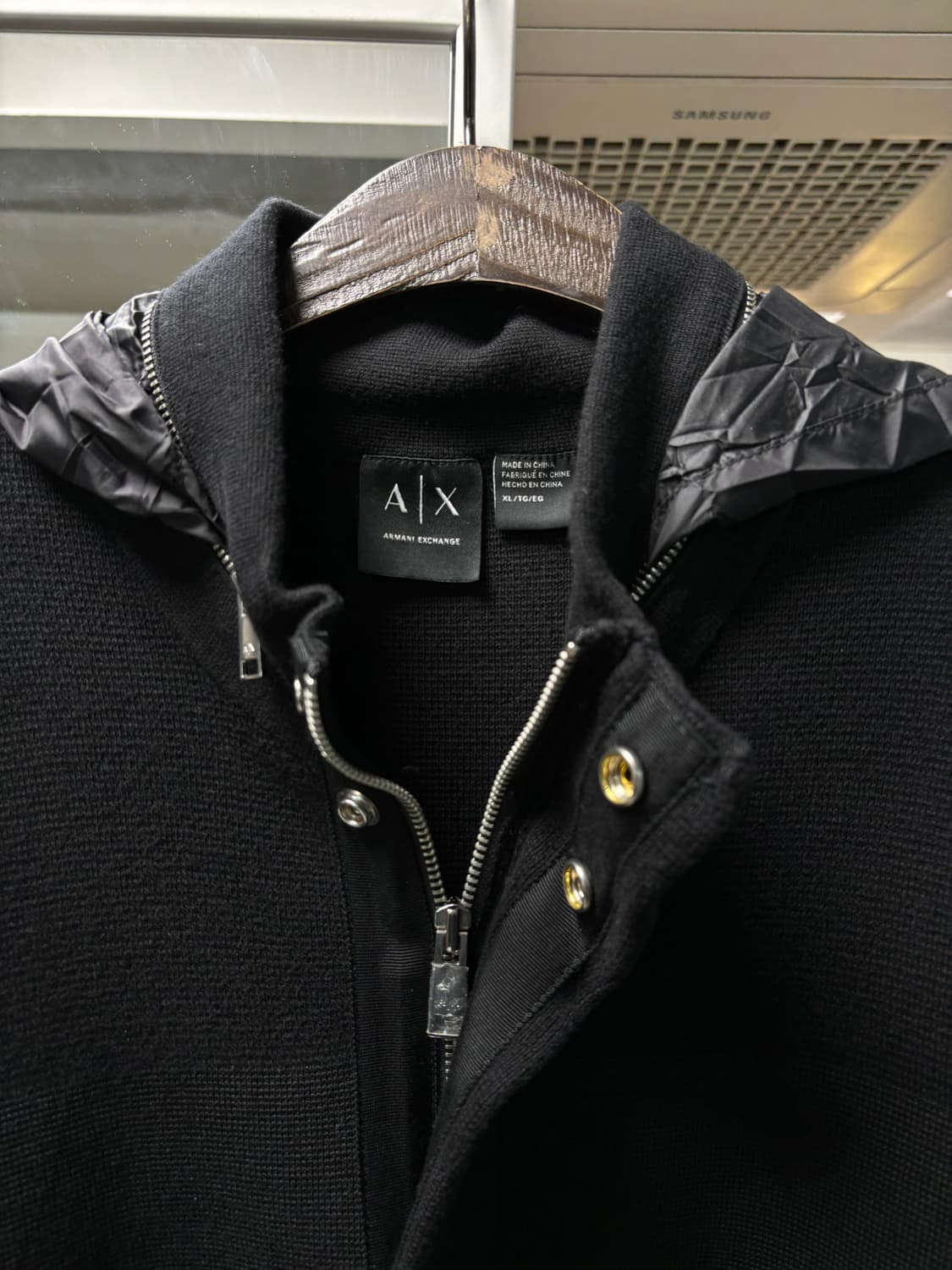 아르마니 익스체인지 히든후드 니트 후드집업 상품이미지6