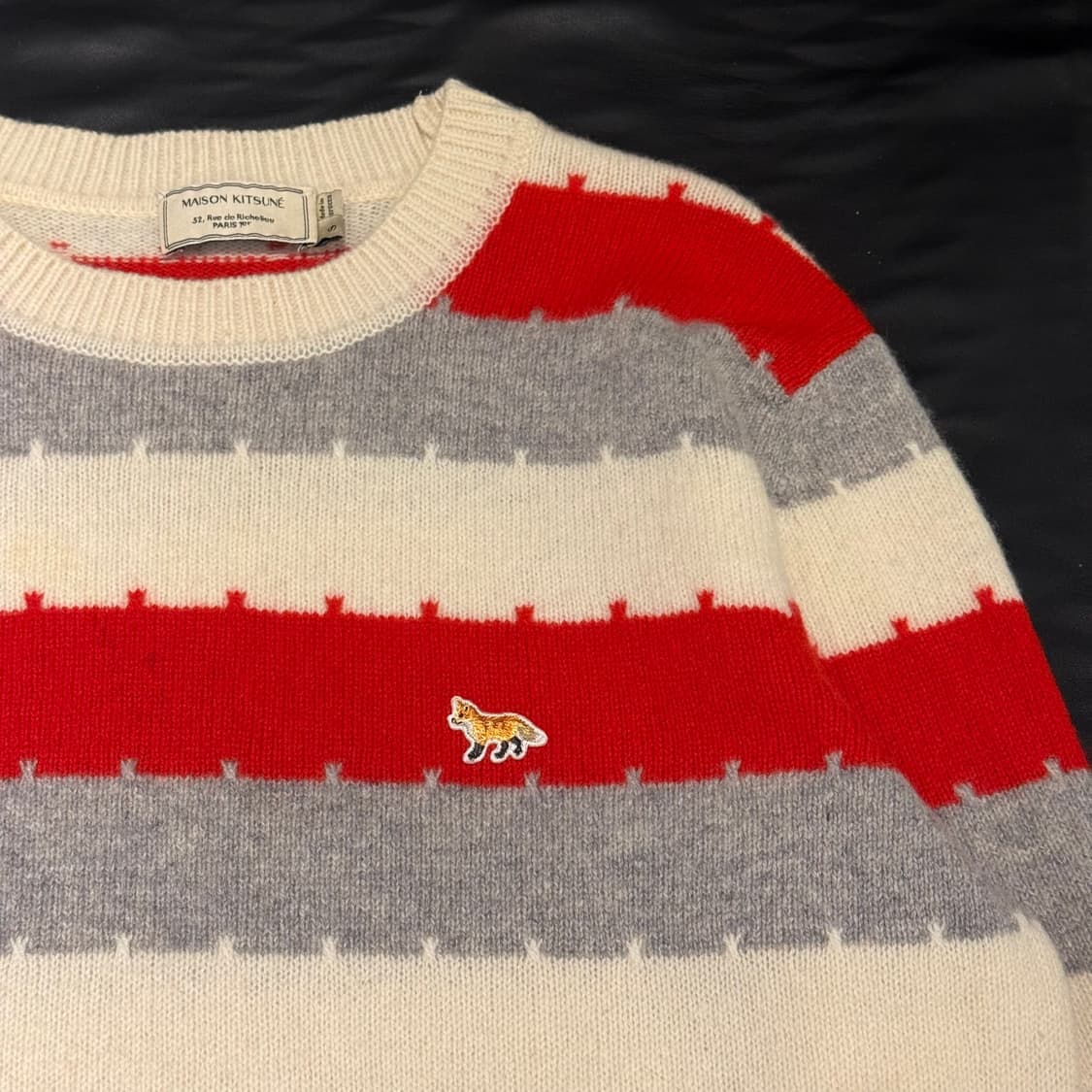 메종키츠네 스트라이프 니트 상품이미지3