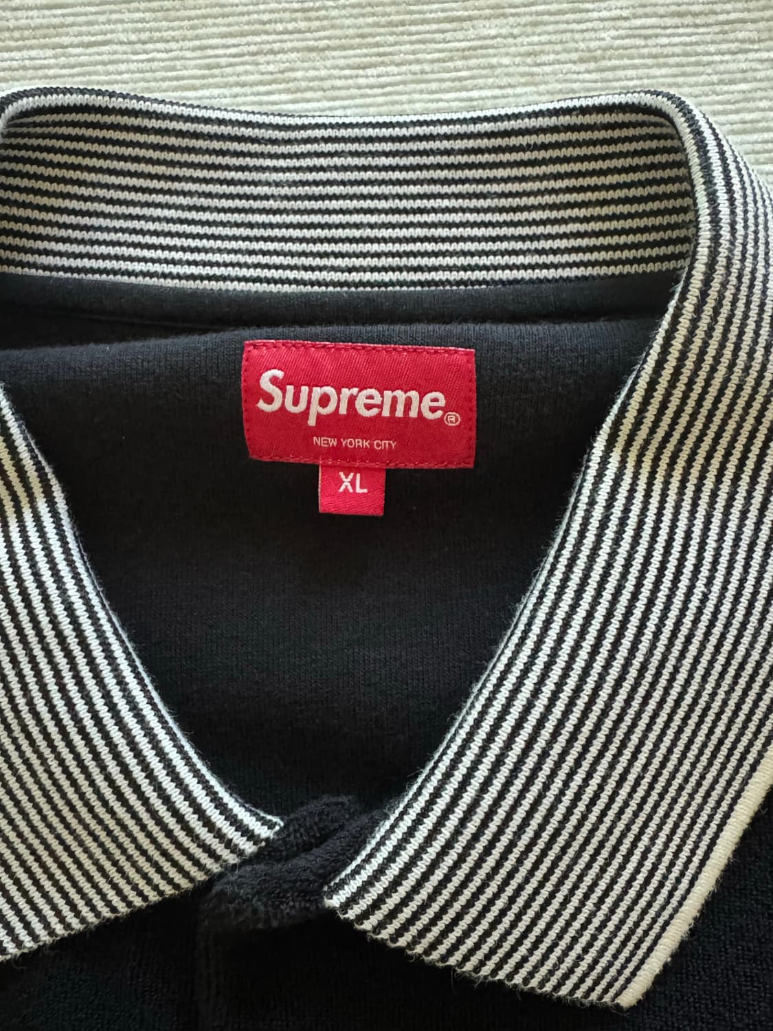 Supreme Terry Polo - Black 상품이미지5