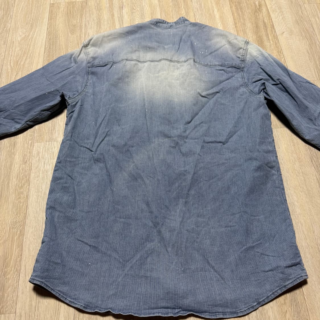 버커루 데미지 페인팅 데님셔츠 L 상품이미지2