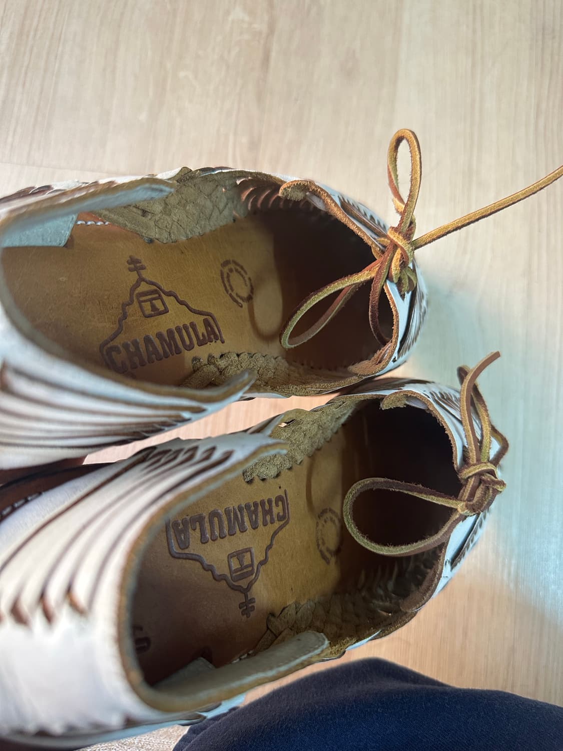 CHAMULA 차물라 화이트 가죽 샌들 슈즈 us9 상품이미지7