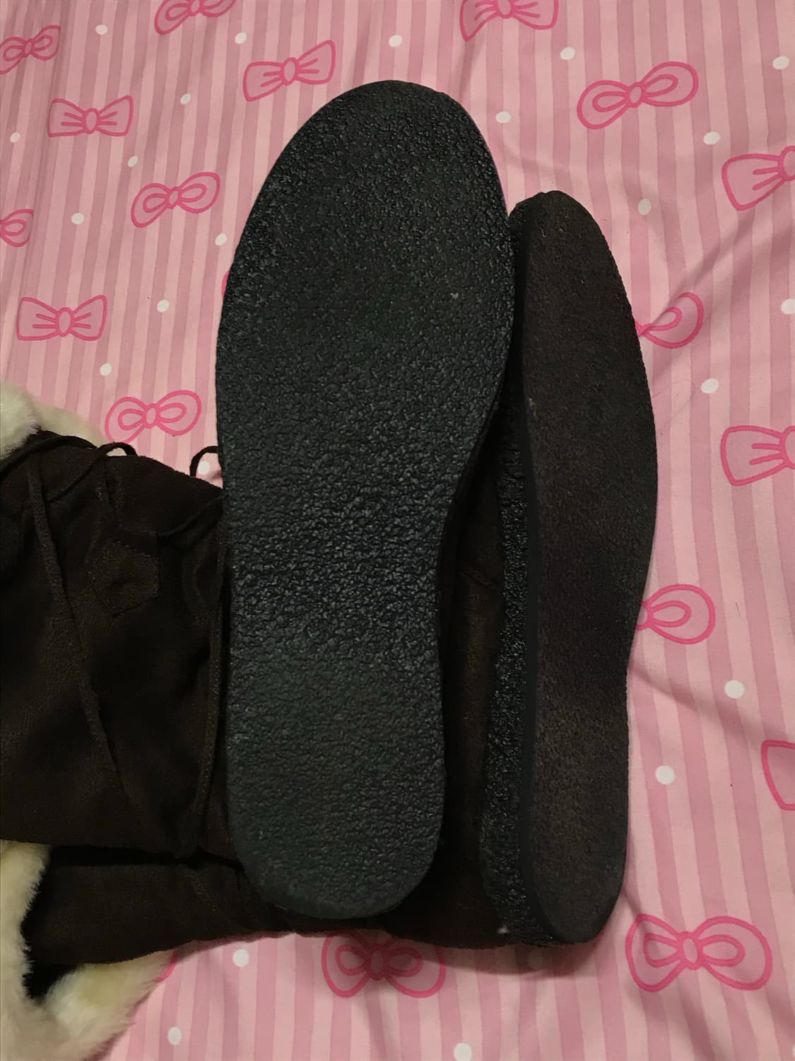 초코브라운 폼폼 부츠 모리신발 라떼갸루신발 갸루 상품이미지5