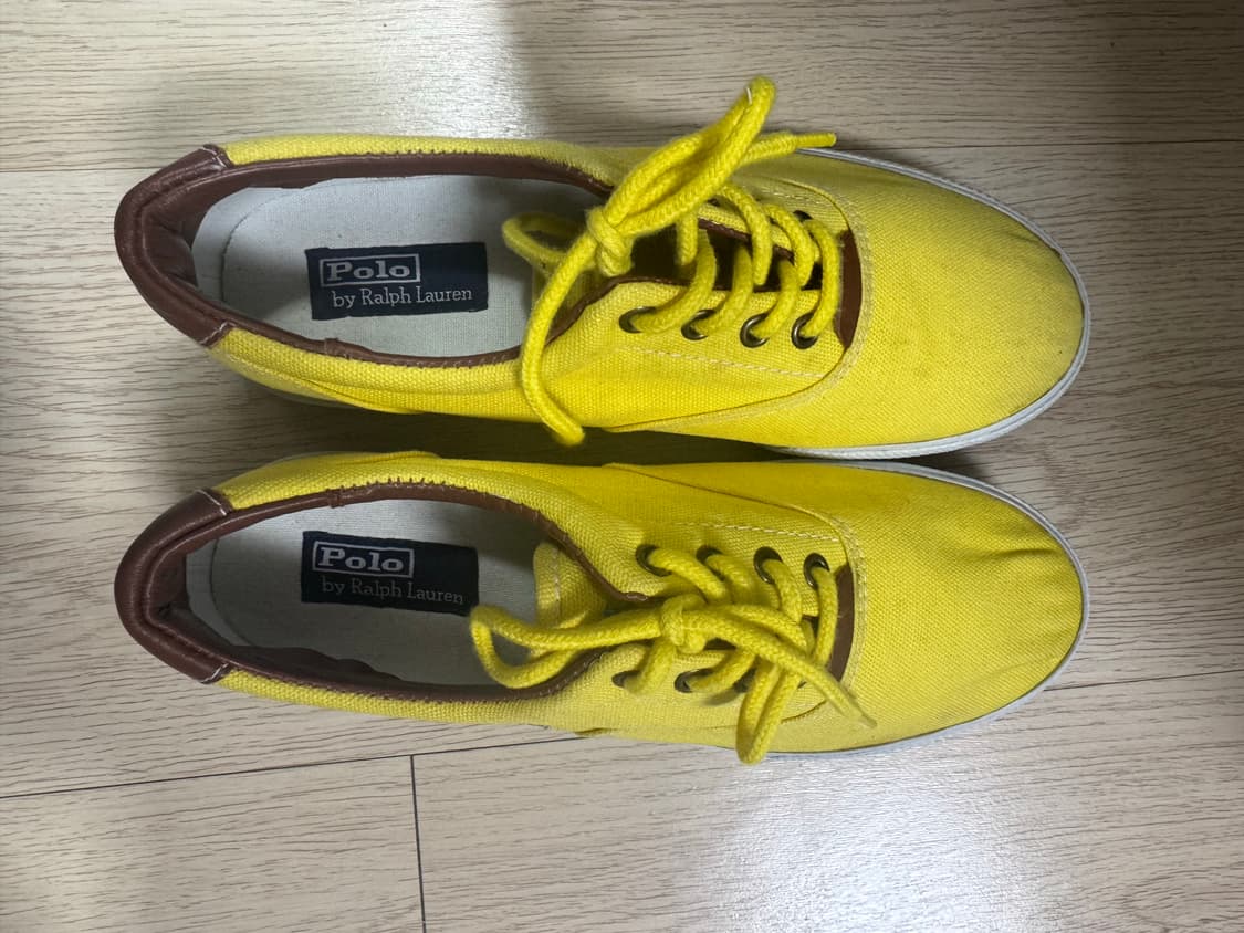 폴로랄프로렌 옐로우 스니커즈 240 상품이미지7