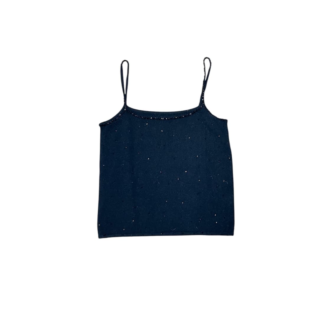 DKNY 블랙 비즈 앙고라 나시 상품이미지1