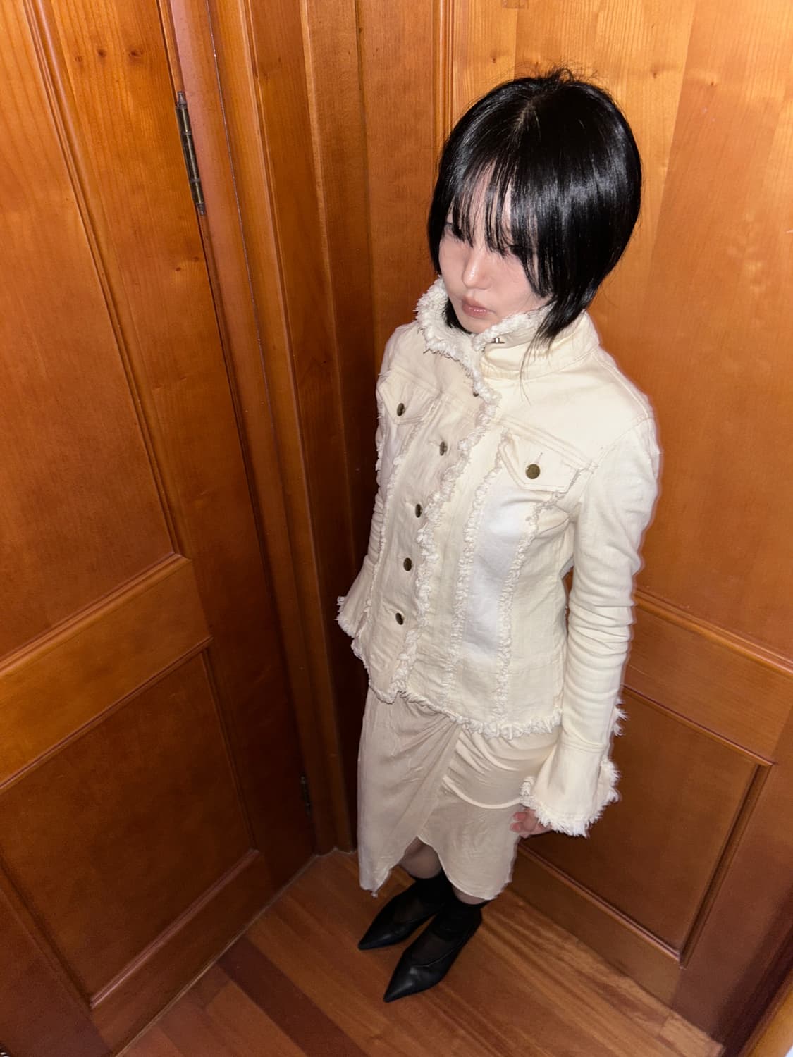 Dusty Fringe Ivory Jacket 상품이미지2