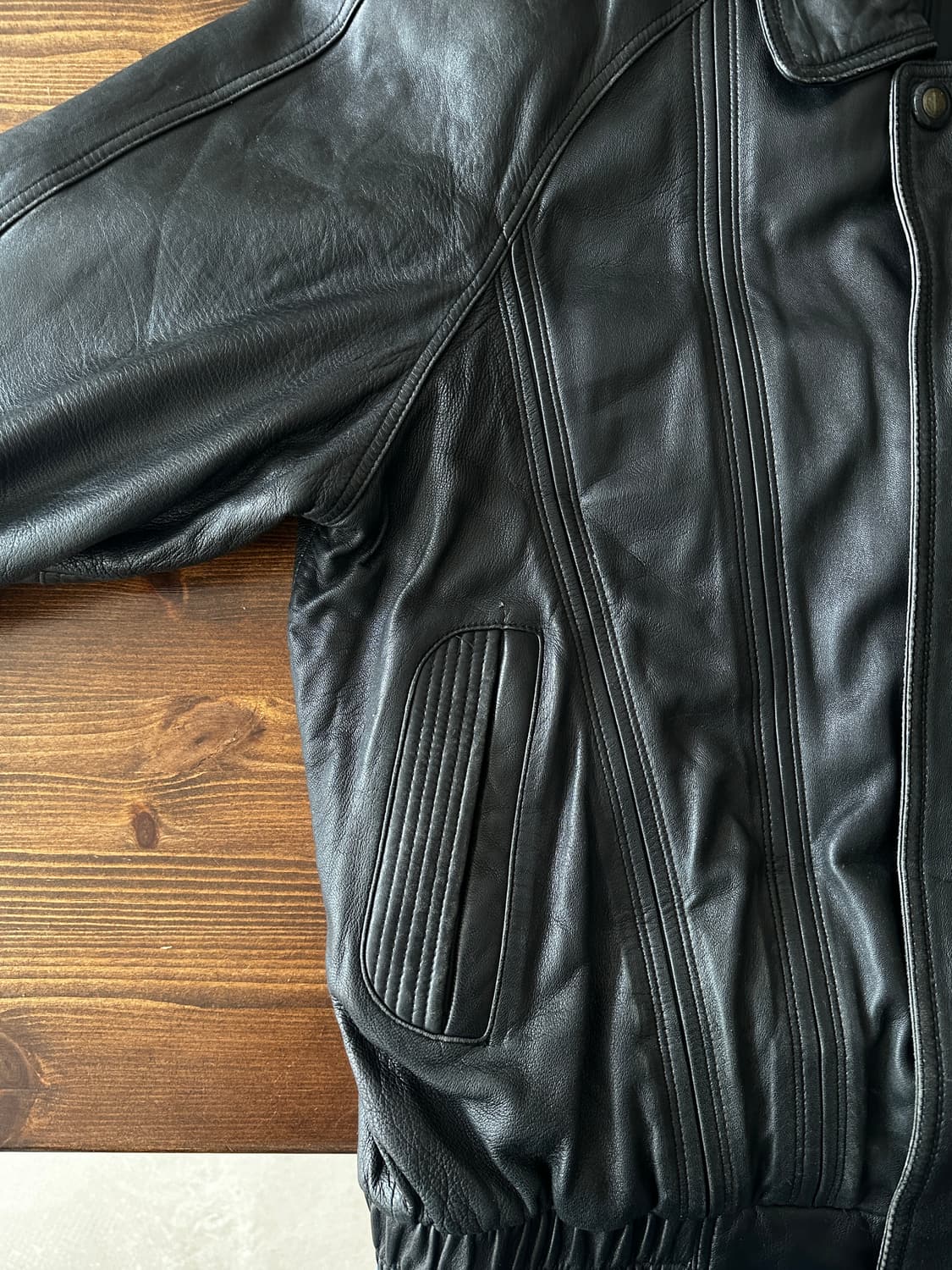 Eltoro 클래식 레더 블루종 자켓 상품이미지3