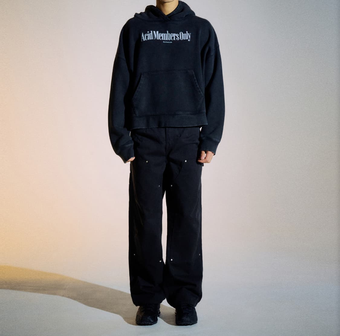 슬로우애시드 더블니 카펜터 팬츠 새옷 (허리 31) 상품이미지8