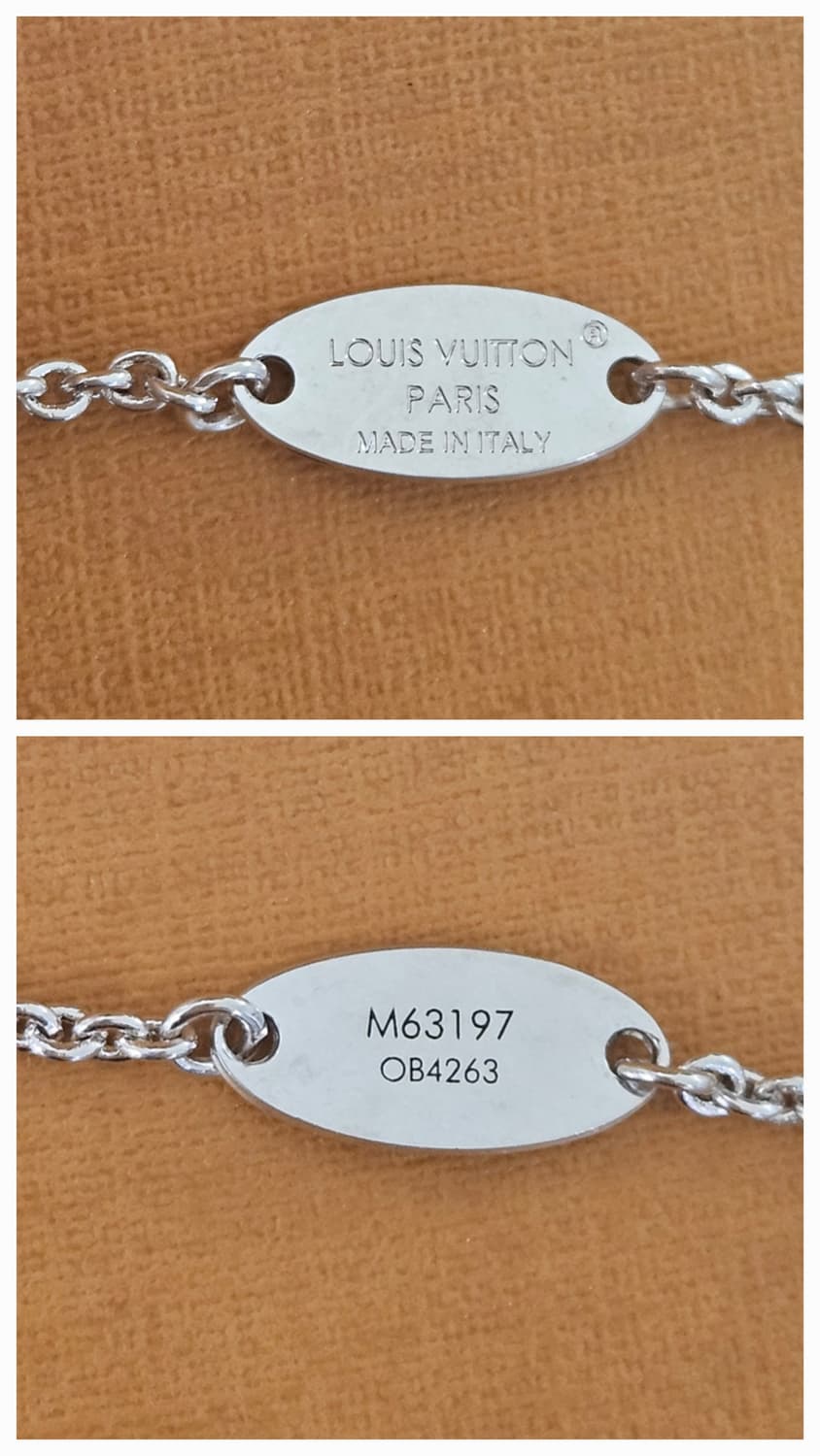 [상태최상] 루이비통 에센셜 V목걸이 실버 신형 [정품] 상품이미지3