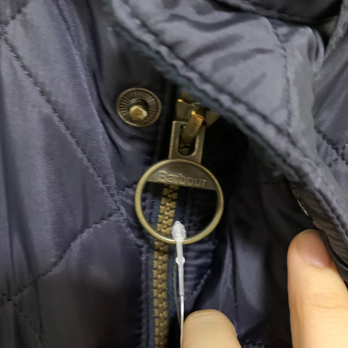 바버 퀼팅 자켓 네이비 빈티지 M 남성 점퍼 상품이미지4