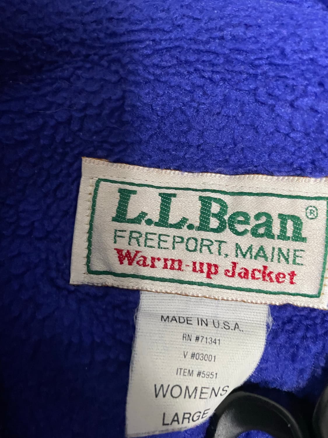 Usa made 80s 엘엘빈 웜업자켓 상품이미지2