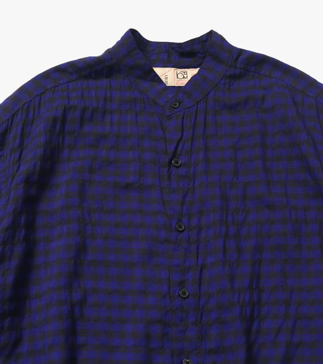NANO UNIVERSE - BAND COLLAR CHECK SHIRT 상품이미지3