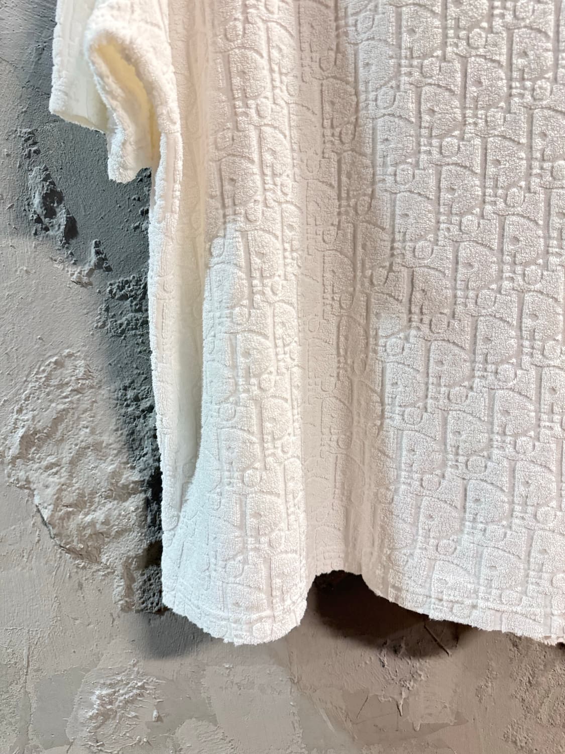 XL 디올DIOR 오블리크 테리 반팔 티셔츠 화이트 상품이미지2