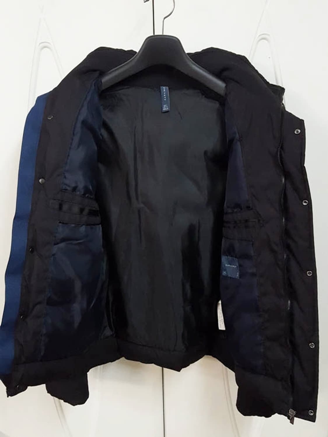 자라 남성 후드 패딩 자켓 블랙 100 상품이미지4