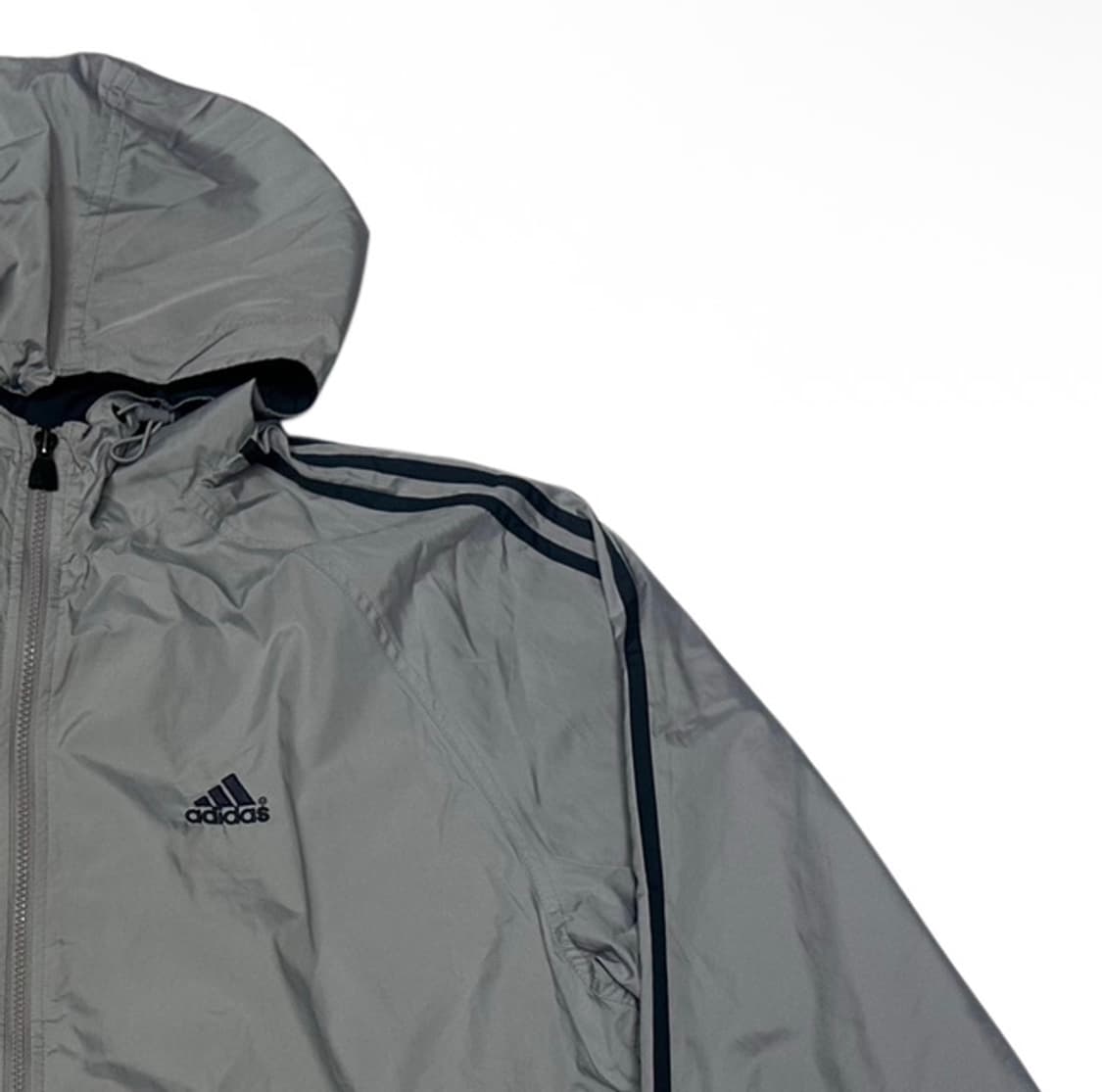 아디다스 00s 퍼포먼스로고 그레이후드바람막이 105 상품이미지2