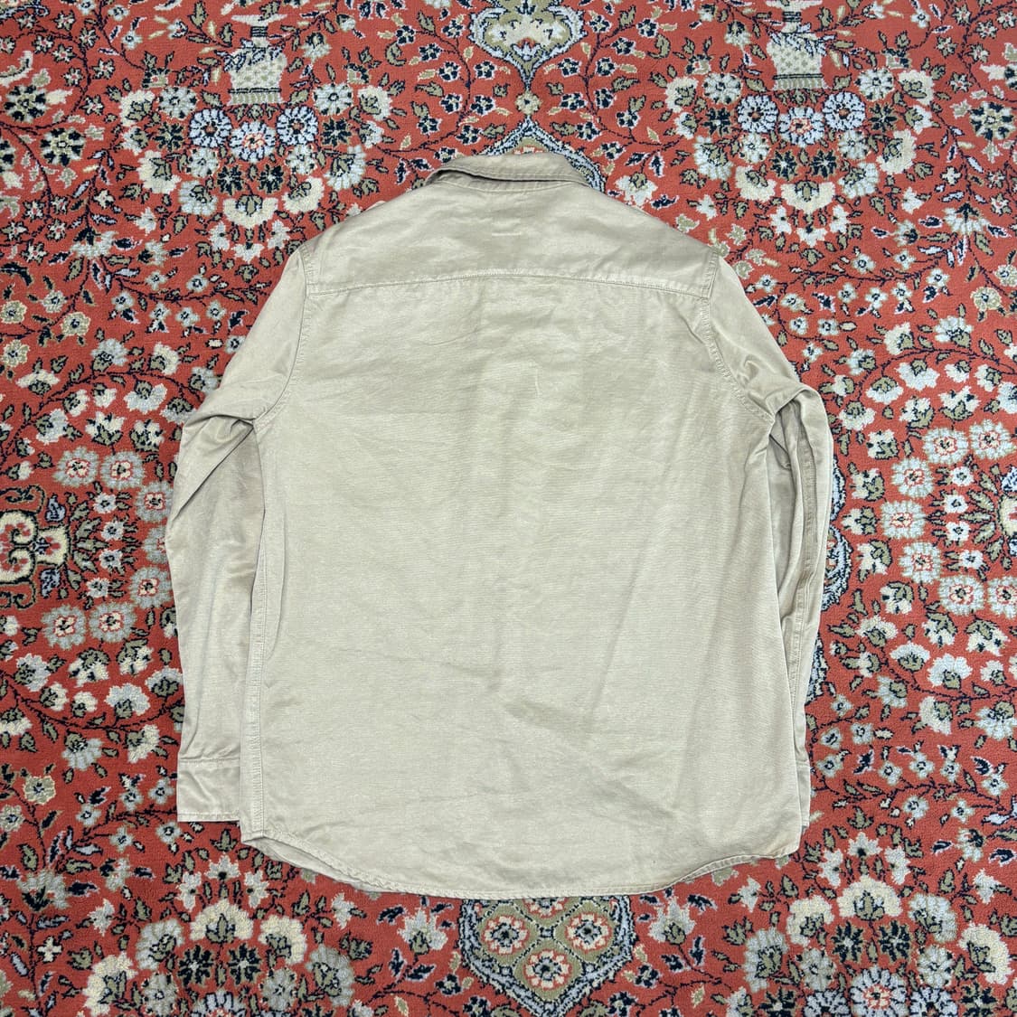 [M] L3 ARMY 빈티지 필드 셔츠 밀리터리 베이지 상품이미지2