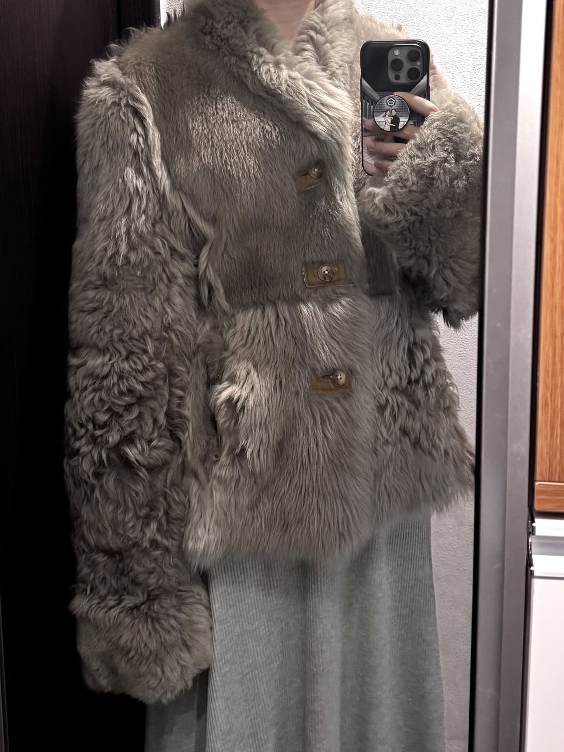 양털 숏 코트 (드라이해둠) 상품이미지7