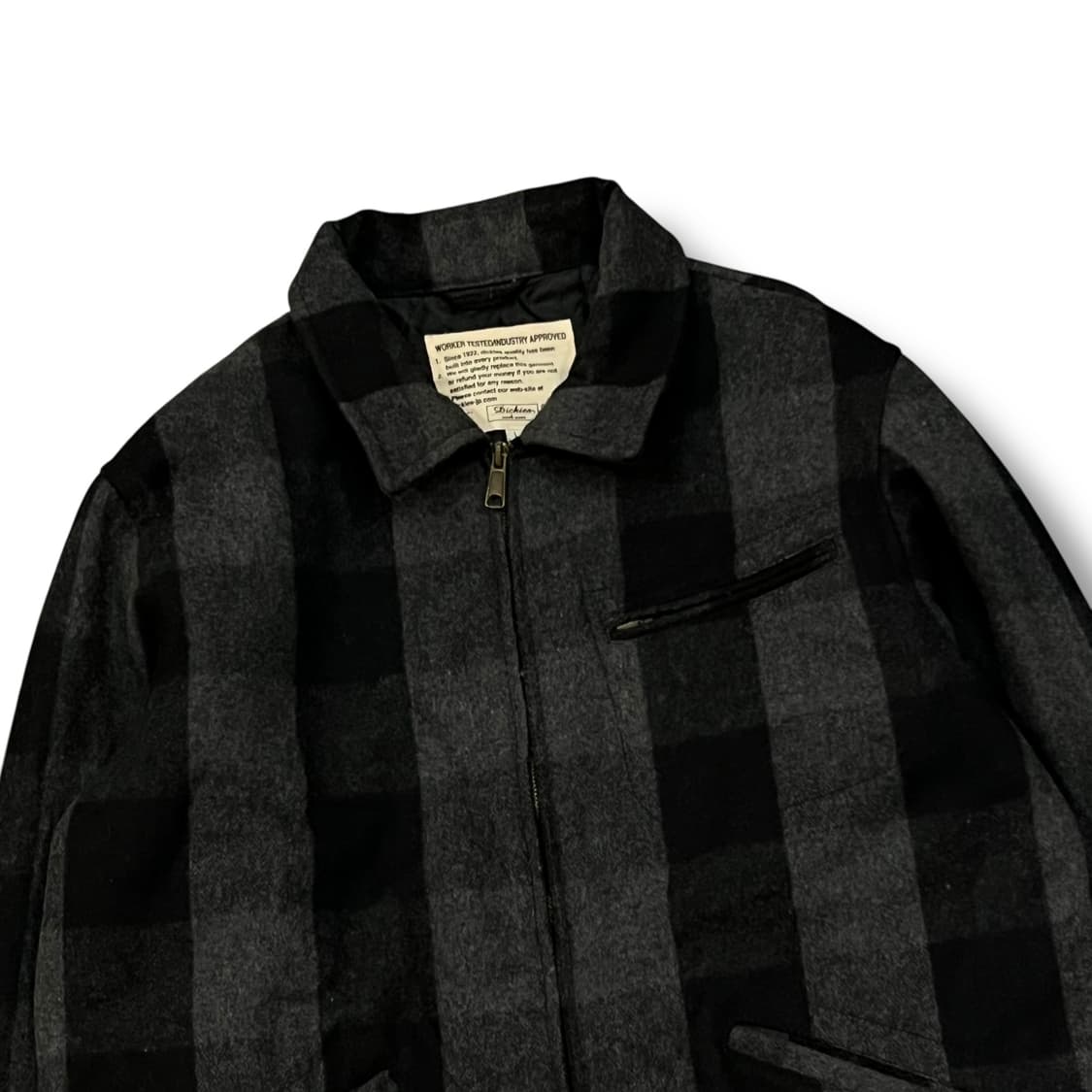  디키즈 체크 워크 자켓 y13872 상품이미지4