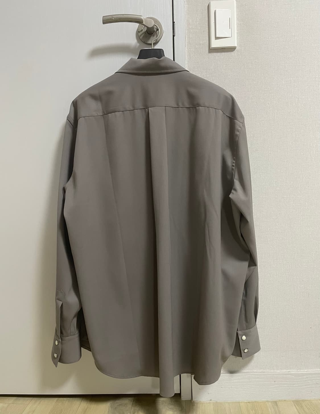 새제품) 아워레가시 테크울 포코 셔츠 자켓 블루그레이 50 상품이미지8