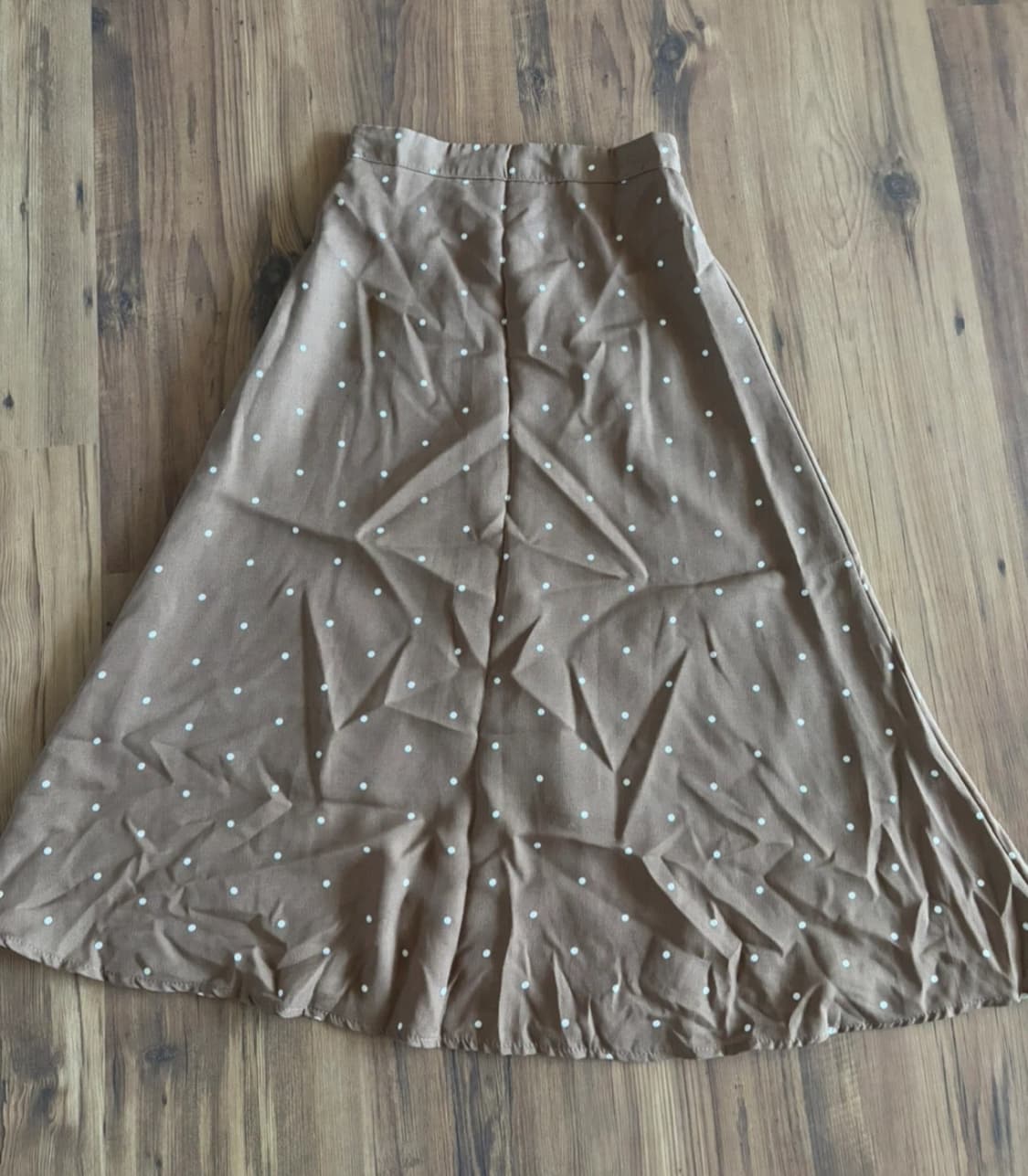 브라운 도트 롱 스커트 상품이미지1