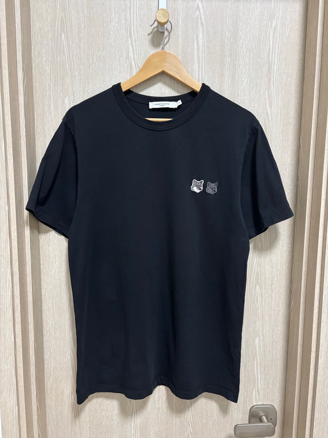 23ss)메종키츠네 더블폭스 반팔M/블랙 상품이미지2