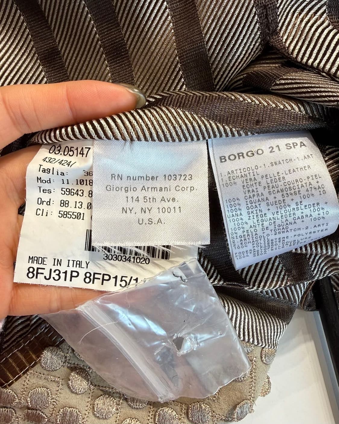 조르지오 아르마니 브라운 스터드 베스트 자켓 상품이미지10