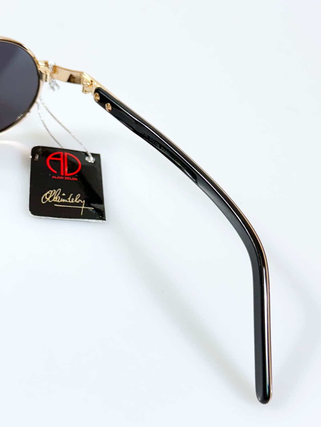 90s ALAIN DELON 알랭들롱 골드 오벌 프레임 빈티지 선글라스 상품이미지6