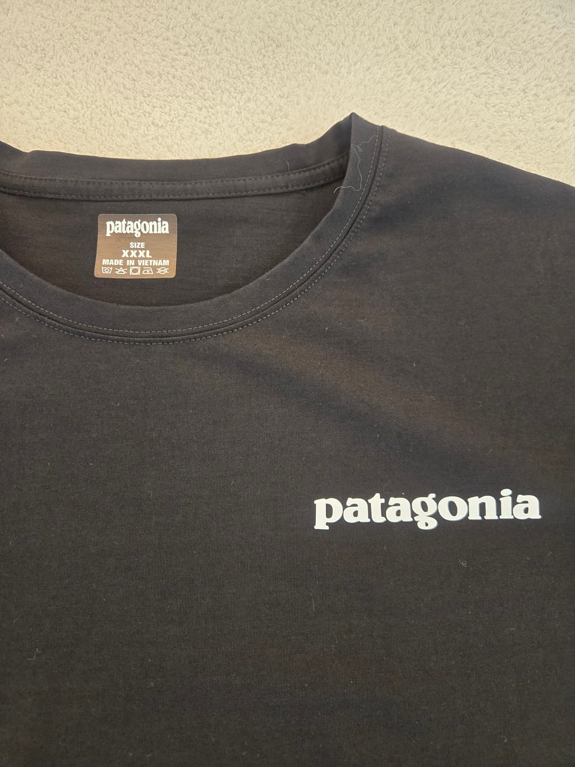 파타고니아 블랙 반팔 티셔츠 3XL 상품이미지3
