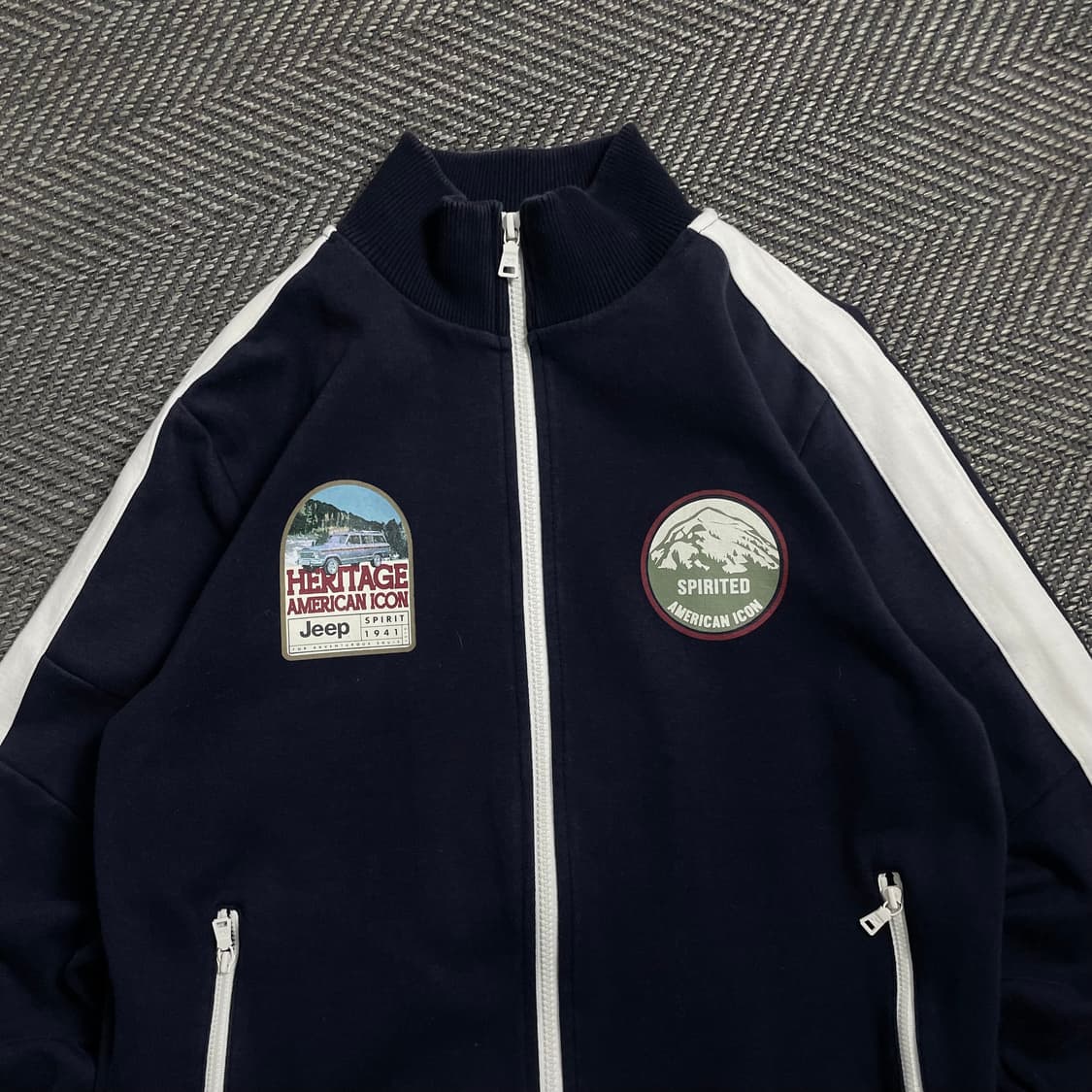 Jeep 헤리티지 아메리칸 트레이닝 스웻 집업y 4620 상품이미지5