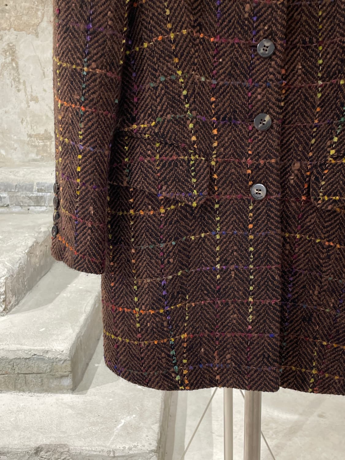 살바토레 페라가모 브라운 트위드 블레이저 자켓 상품이미지4